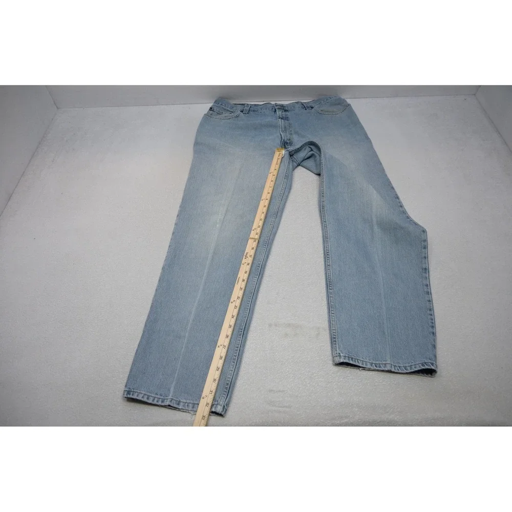 Levi's Straight Leg Jeans Mens 40x32 Light Blue Denim Casual Classic Rugged